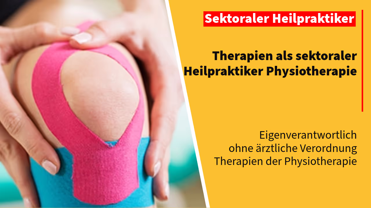 Therapie sektoraler Heilpraktiker Physio - Kinesiotape