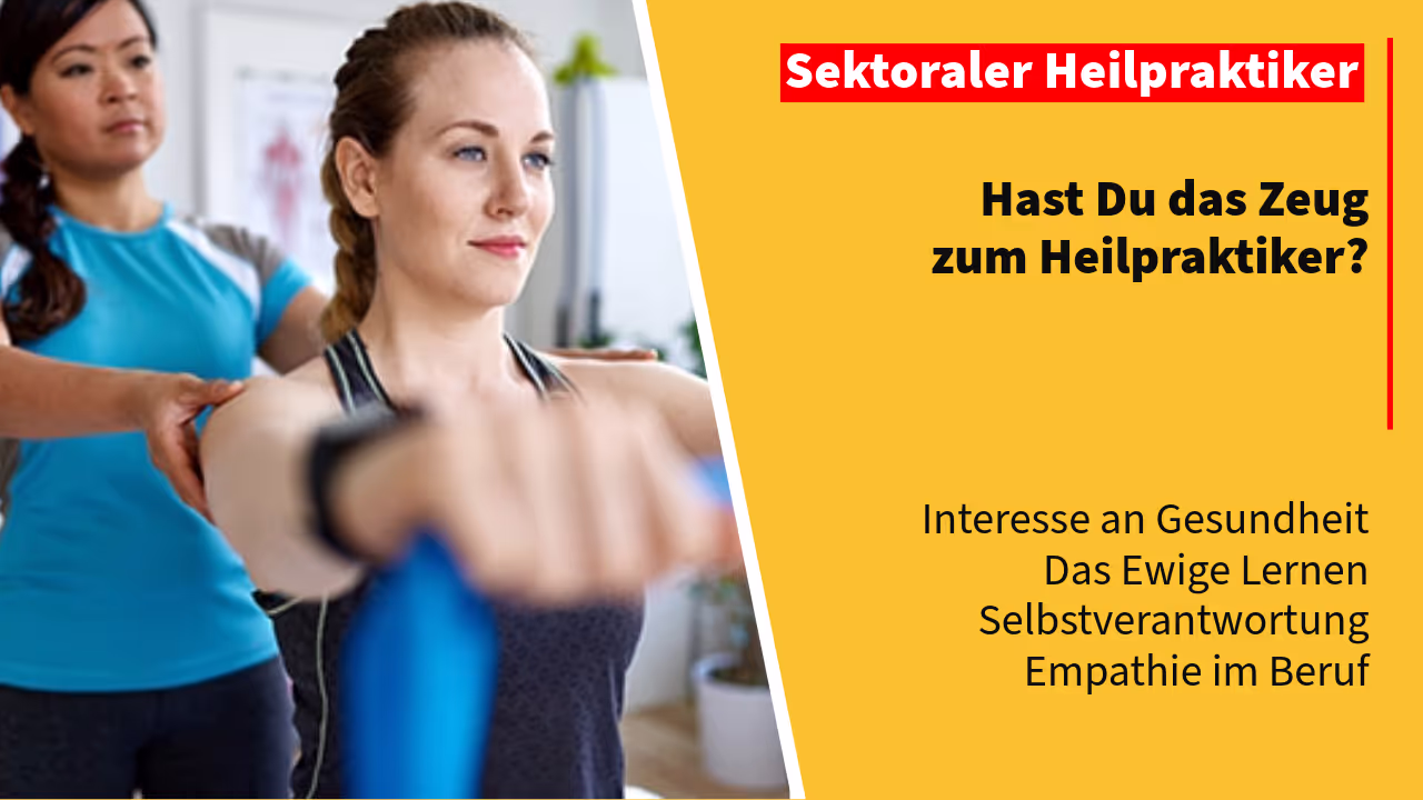 Hast Du das Zeug zum Heilpraktiker?