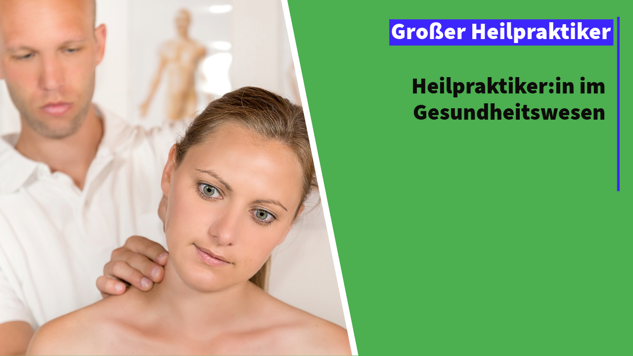 Heilpraktiker behandelt eine Patientin mit manueller Therapie.