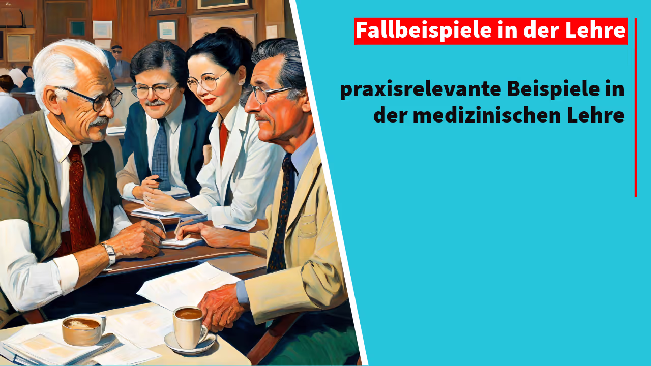 Ein Bild, das die Bedeutung von Fallbeispielen in der medizinischen Ausbildung und praxisorientiertem Lernen hervorhebt