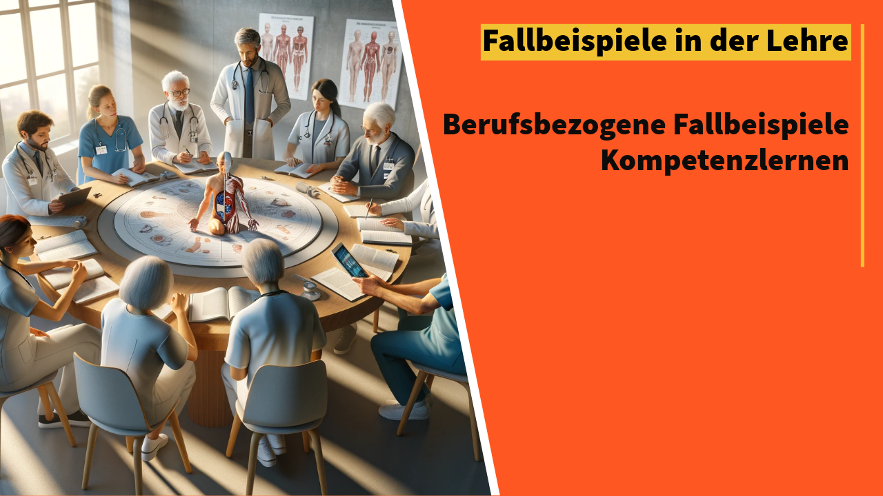 Interprofessionelles Team diskutiert medizinische Fallbeispiele zur Verbesserung der berufsspezifischen Kompetenzen und Patientenversorgung.