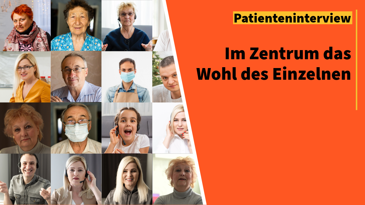 Raster aus vielen Porträtkacheln einer Videokonferenz – Menschen jeden Alters, einige mit Headset oder Mundschutz, blicken einzeln in ihre Kameras