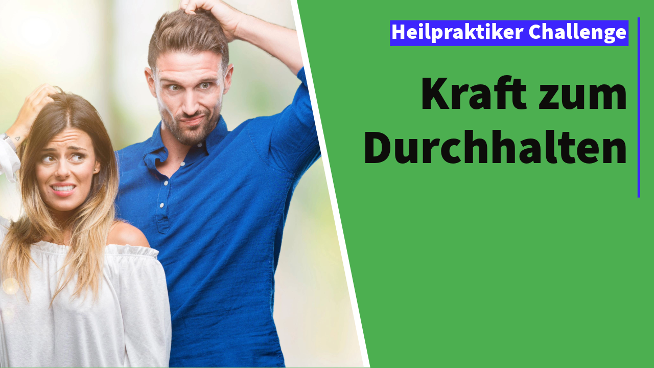 Frau und Mann fassen sich ratlos an den Kopf und schauen unsicher zur Seite – Momente des Zweifelns beim Durcharbeiten kniffliger Fragen